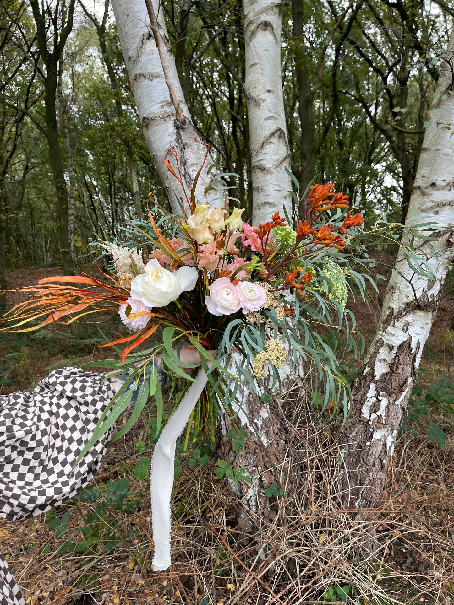 Medium seasonal hand tied bouquet