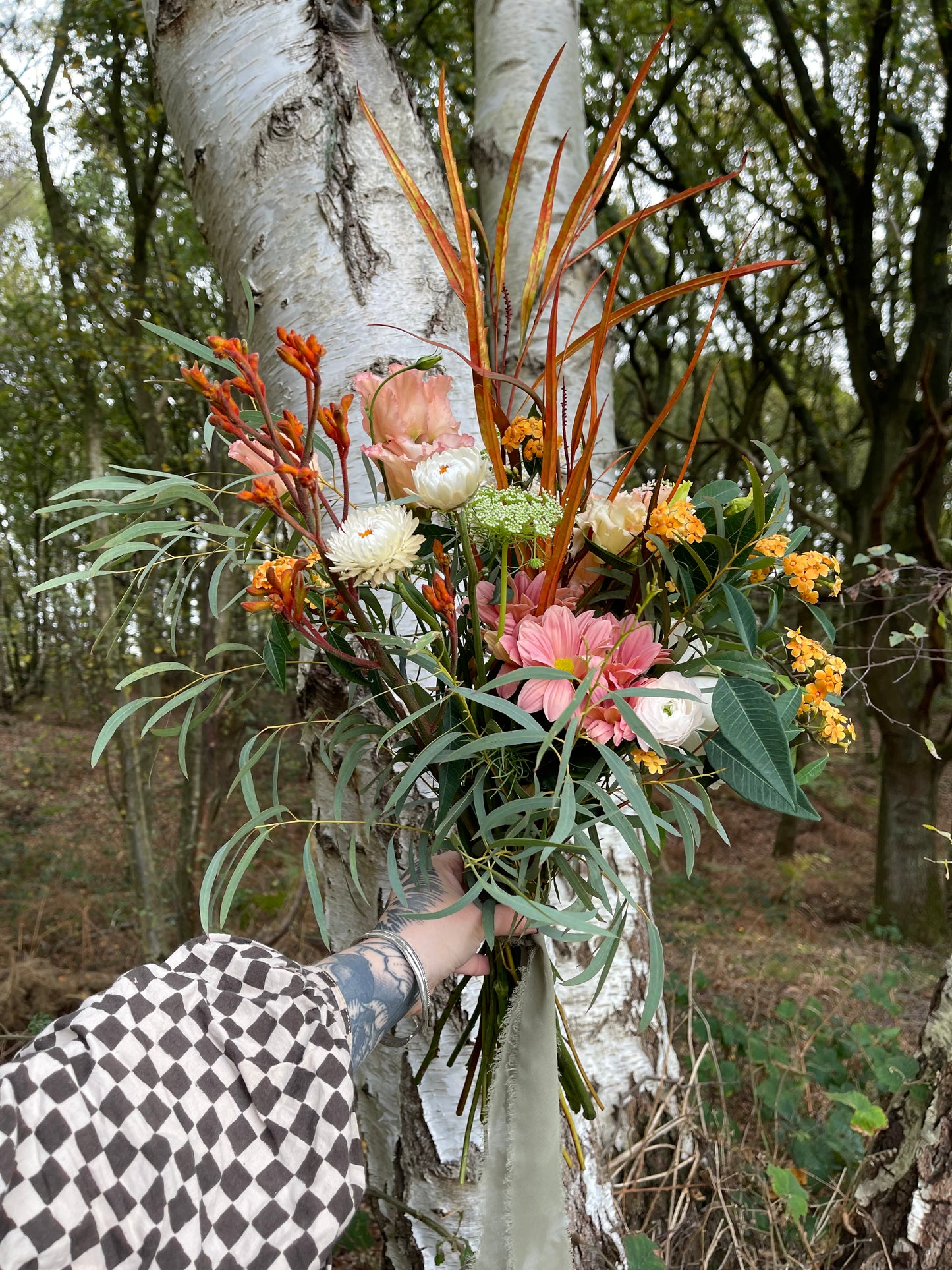 Small seasonal hand tied bouquet